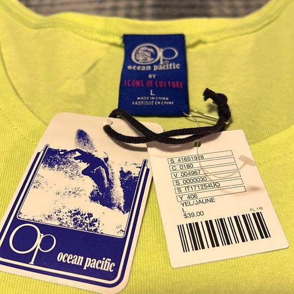 NWT Ocean Pacific for Urban Outfitters Neon Tank - Picture 2 of 4